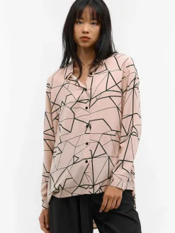 GATE Damska bluzka z wiskozy| Koszulki I Topy·Bluzki