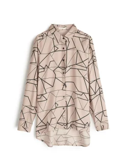 GATE Damska bluzka z wiskozy| Koszulki I Topy·Bluzki