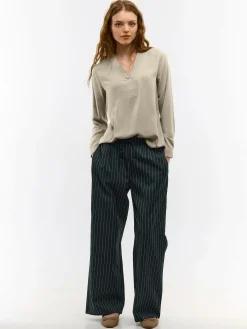 GATE Damska bluzka z wiskozy| Koszulki I Topy·Bluzki