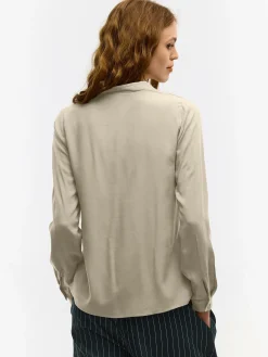 GATE Damska bluzka z wiskozy| Koszulki I Topy·Bluzki