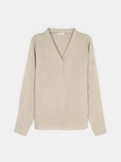 GATE Damska bluzka z wiskozy| Koszulki I Topy·Bluzki