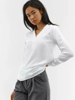 GATE Damska bluzka z wiskozy| Koszulki I Topy·Bluzki