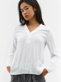 GATE Damska bluzka z wiskozy| Koszulki I Topy·Bluzki