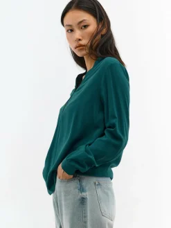 GATE Damska bluzka z wiskozy| Koszulki I Topy·Bluzki