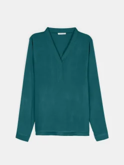 GATE Damska bluzka z wiskozy| Koszulki I Topy·Bluzki