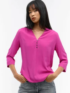 GATE Damska bluzka z wiskozy| Koszulki I Topy·Bluzki