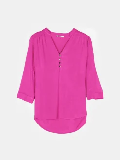 GATE Damska bluzka z wiskozy| Koszulki I Topy·Bluzki