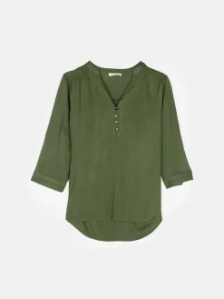 GATE Damska bluzka z wiskozy| Koszulki I Topy·Bluzki