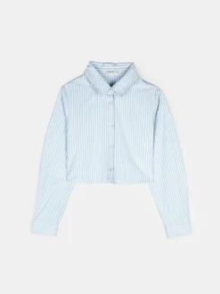 GATE Damska koszula w paski|Damskie Koszulki I Topy·Koszule Damskie