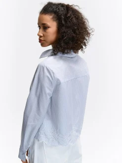 GATE Damska koszula w paski| Koszulki I Topy·Bluzki