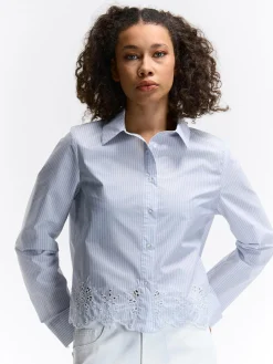 GATE Damska koszula w paski| Koszulki I Topy·Bluzki