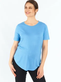 GATE Damska koszulka basic z wiskozy o luźnym kroju|Dzieci Maternity