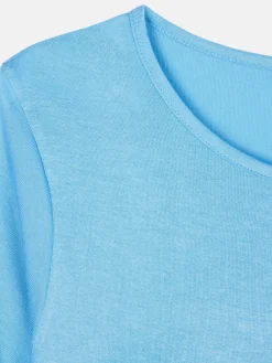 GATE Damska koszulka basic z wiskozy o luźnym kroju|Dzieci Maternity