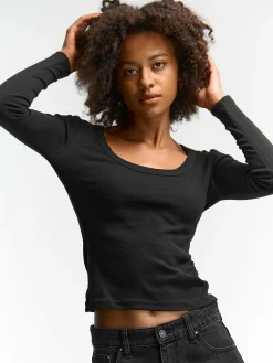 GATE Damska koszulka z długim rękawem| Koszulki I Topy·Koszulki