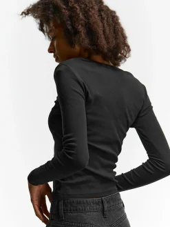 GATE Damska koszulka z długim rękawem| Koszulki I Topy·Koszulki