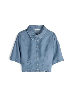 GATE Damska krótka bluzka|Damskie Koszulki I Topy·Koszule Damskie