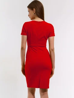 GATE Damska mini sukienka z krótkim rękawem| Kategorie·Sukienki