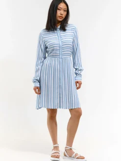 GATE Damska sukienka koszulowa z wiskozy| Kategorie·Sukienki