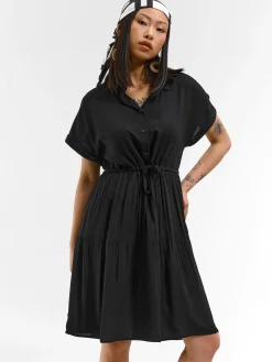 GATE Damska sukienka koszulowa z wiskozy| Kategorie·Sukienki