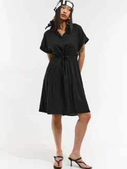 GATE Damska sukienka koszulowa z wiskozy| Kategorie·Sukienki