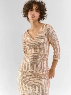 GATE Damska sukienka mini z cekinami| Kategorie·Sukienki