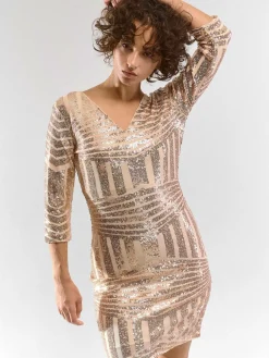 GATE Damska sukienka mini z cekinami| Kategorie·Sukienki