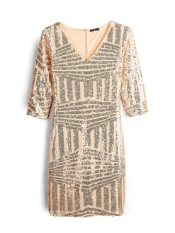 GATE Damska sukienka mini z cekinami| Kategorie·Sukienki