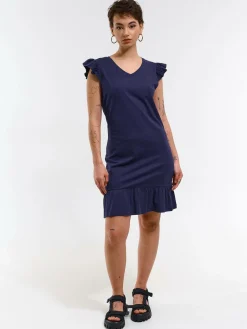 GATE Damska sukienka mini z falbanką| Kategorie·Sukienki