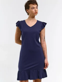 GATE Damska sukienka mini z falbanką| Kategorie·Sukienki