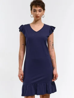 GATE Damska sukienka mini z falbanką| Kategorie·Sukienki