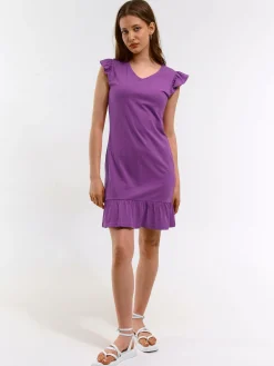 GATE Damska sukienka mini z falbanką| Kategorie·Sukienki