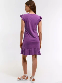 GATE Damska sukienka mini z falbanką| Kategorie·Sukienki