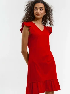 GATE Damska sukienka mini z falbanką| Kategorie·Sukienki