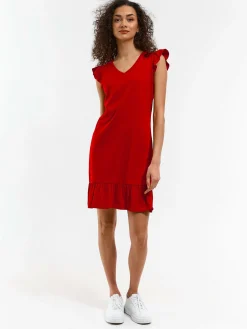 GATE Damska sukienka mini z falbanką| Kategorie·Sukienki