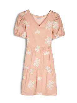 GATE Damska sukienka mini z marszczonymi rękawami| Kategorie·Sukienki