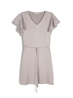 GATE Damska sukienka mini z marszczonymi rękawami| Kategorie·Sukienki