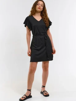 GATE Damska sukienka mini z marszczonymi rękawami| Kategorie·Sukienki