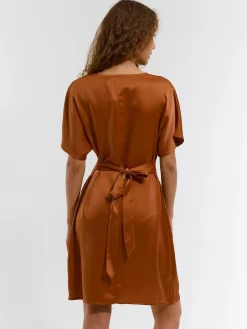 GATE Damska sukienka satynowa| Kategorie·Sukienki