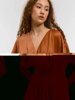 GATE Damska sukienka satynowa| Kategorie·Sukienki