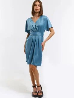 GATE Damska sukienka satynowa| Kategorie·Sukienki