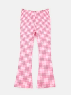 GATE Damskie spodnie dzwony w kratkę|Dzieci Dziewczynki·Ostatnie Sztuki Ubrania Dla Dziewczynek|Dziewczynki·Spodnie I Legginsy