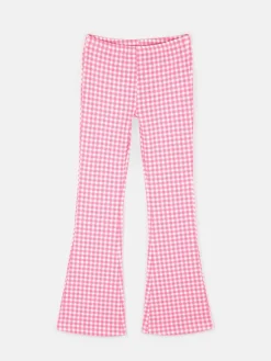 GATE Damskie spodnie dzwony w kratkę|Dzieci Dziewczynki·Ostatnie Sztuki Ubrania Dla Dziewczynek|Dziewczynki·Spodnie I Legginsy