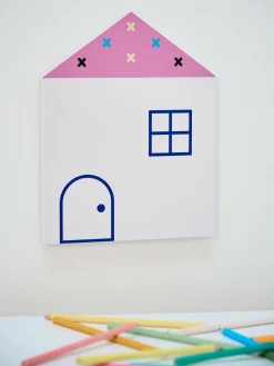GATE Dekoracja ścienna domu (25 x 19,5 x 0,7 cm)|Dzieci Pokój Dziecięcy