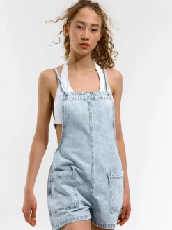 GATE Denimowe spodenki na szelkach| Spodnie·Spodenki ☀️