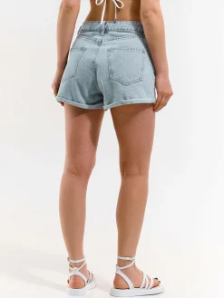 GATE Denimowe szorty z nadrukiem| Spodnie·Spodenki ☀️