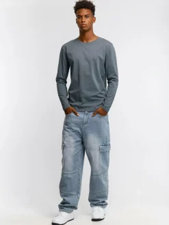 GATE Dżersejowa koszulka| Koszulki·Koszulki Z Długim Rękawem|Koszulki·Basic Koszulki I Podkoszulki