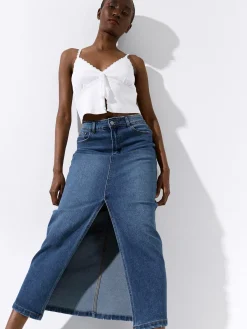 GATE Dżinsowa spódnica maxi| Kategorie·Spódnice ☀️