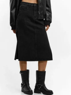 GATE Dżinsowa spódnica midi| Kategorie·Spódnice ☀️