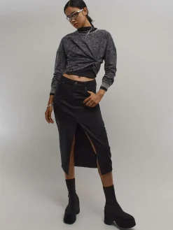 GATE Dżinsowa spódnica midi| Kategorie·Spódnice ☀️