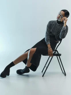 GATE Dżinsowa spódnica midi| Kategorie·Spódnice ☀️